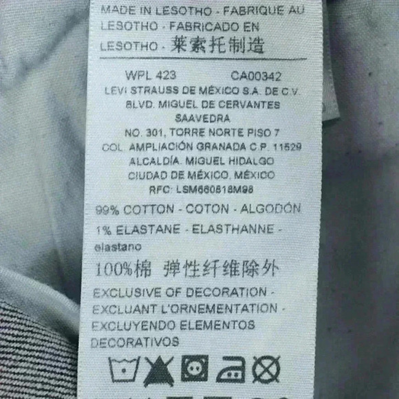 Levi Strauss men's jean mid rise‎ Signature S37 Slim blue W29 L30 - Picture 9 of 9